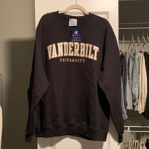 Vanderbilt University Black Champion Powerblend Crewneck Sweatshirt